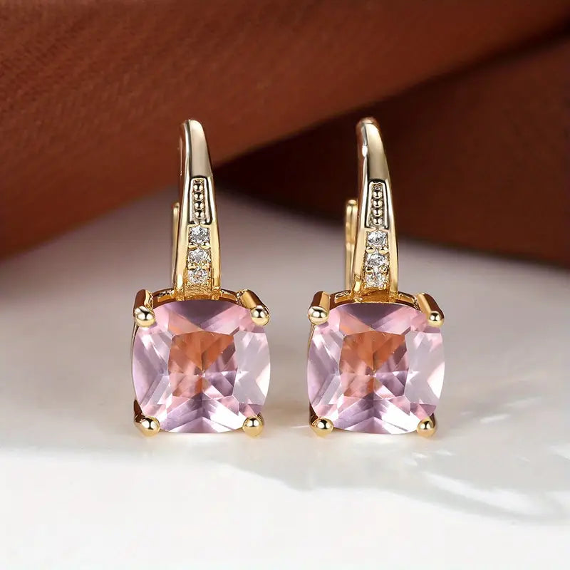 Aretes de Aro de Piedra Zafiro Mística | Oro