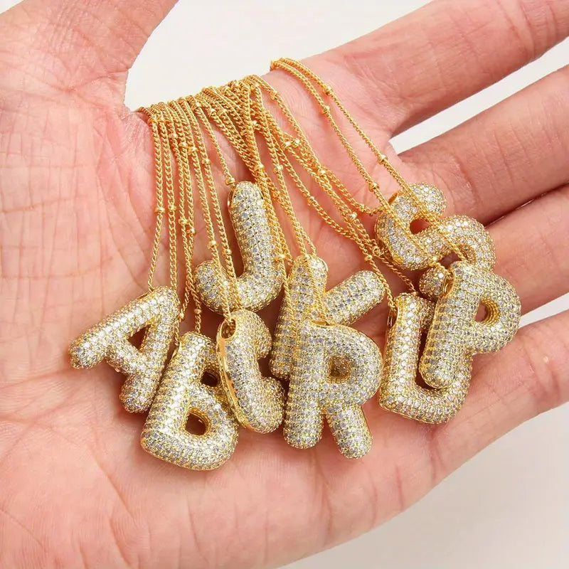 Collar con inicial de letra | Oro