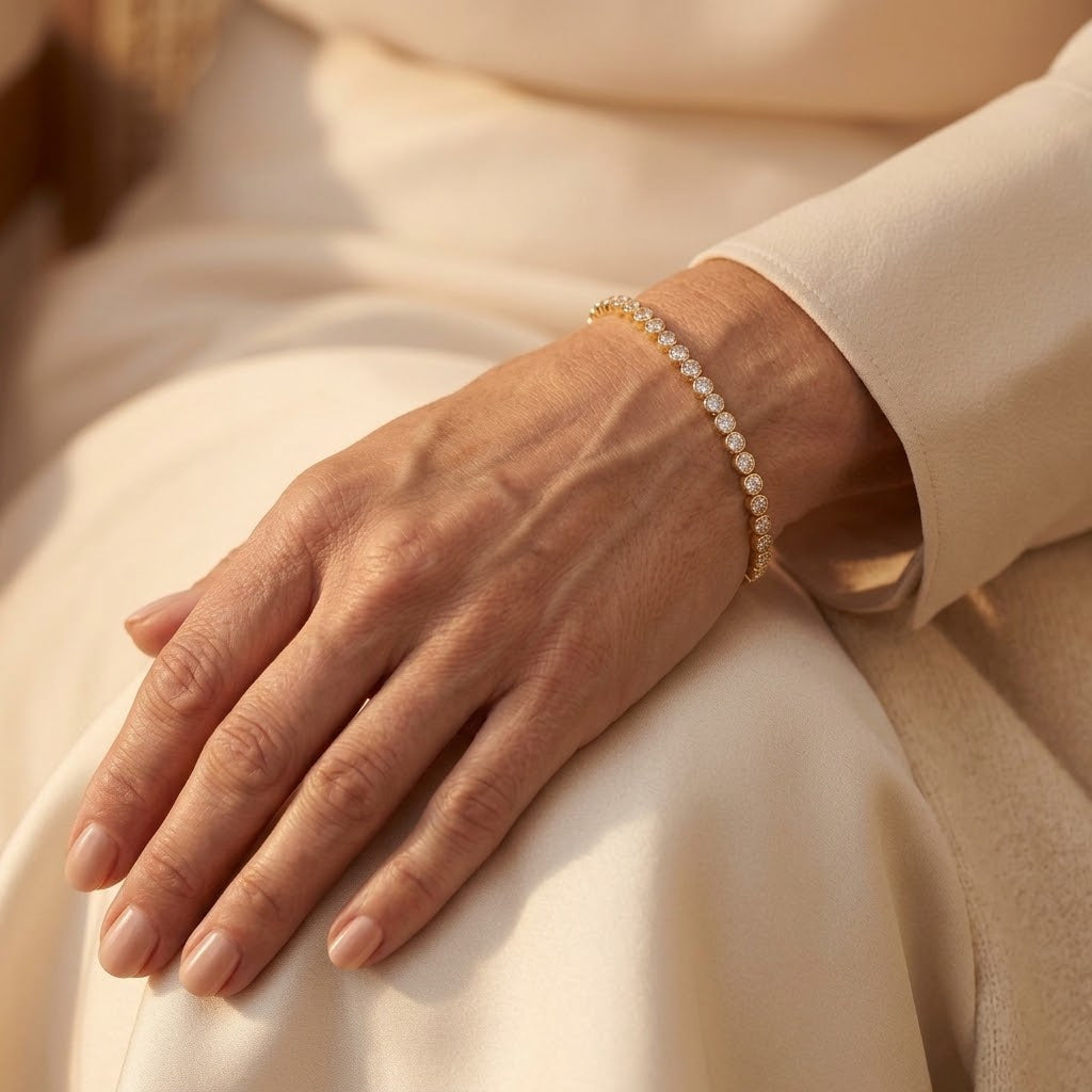 Pulsera de Tenis Rund Skåret | Oro