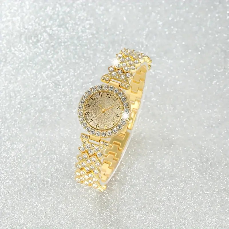 Conjunto de Reloj y Pulsera Luxe Radiance en Oro | Oro