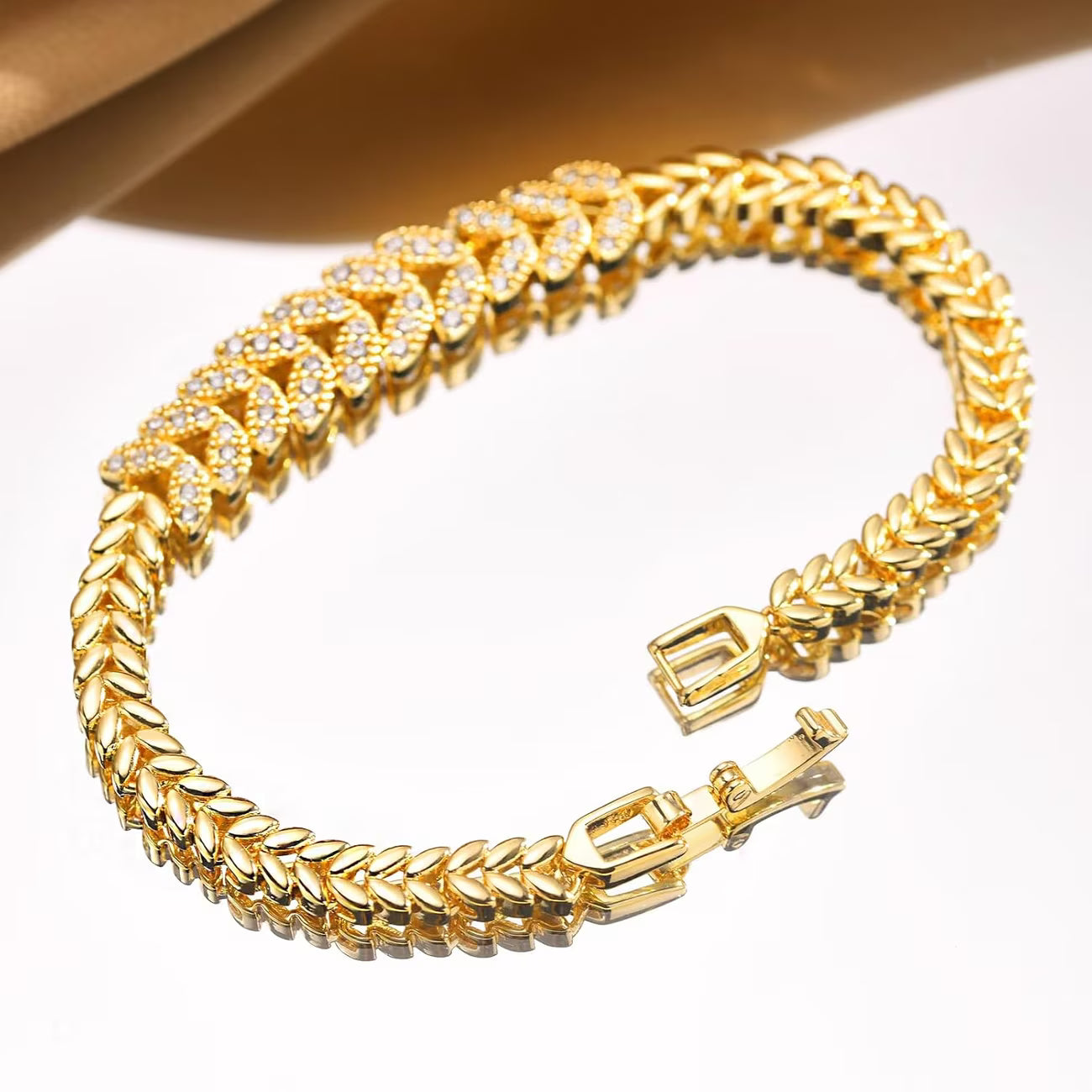 Everleaf Pulsera de Tenis | Oro