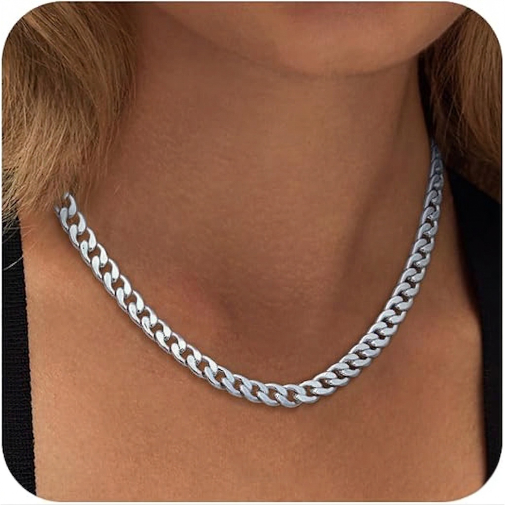 Collar de eslabones cubanos gruesos | Oro