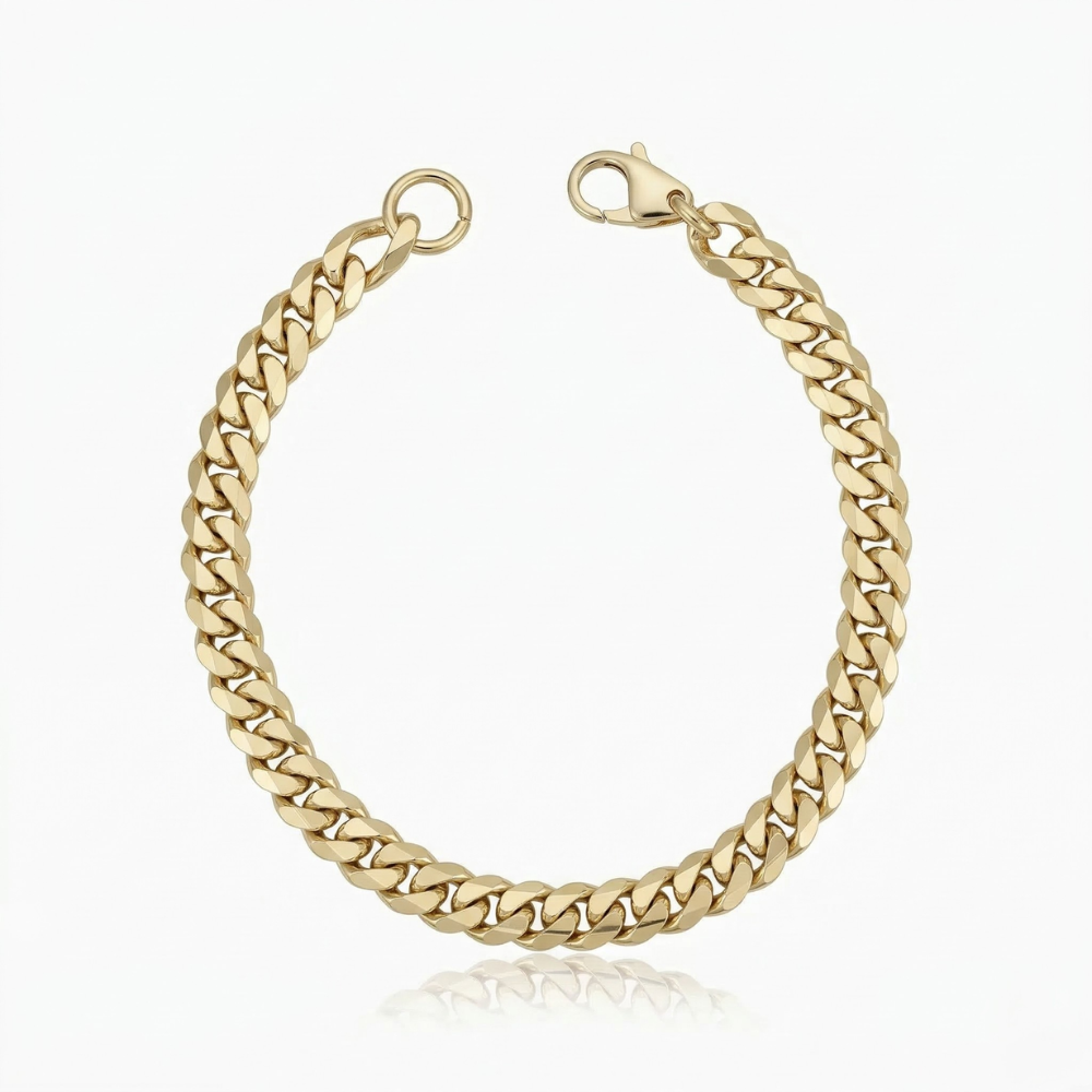 Pulsera Cubana de Oro