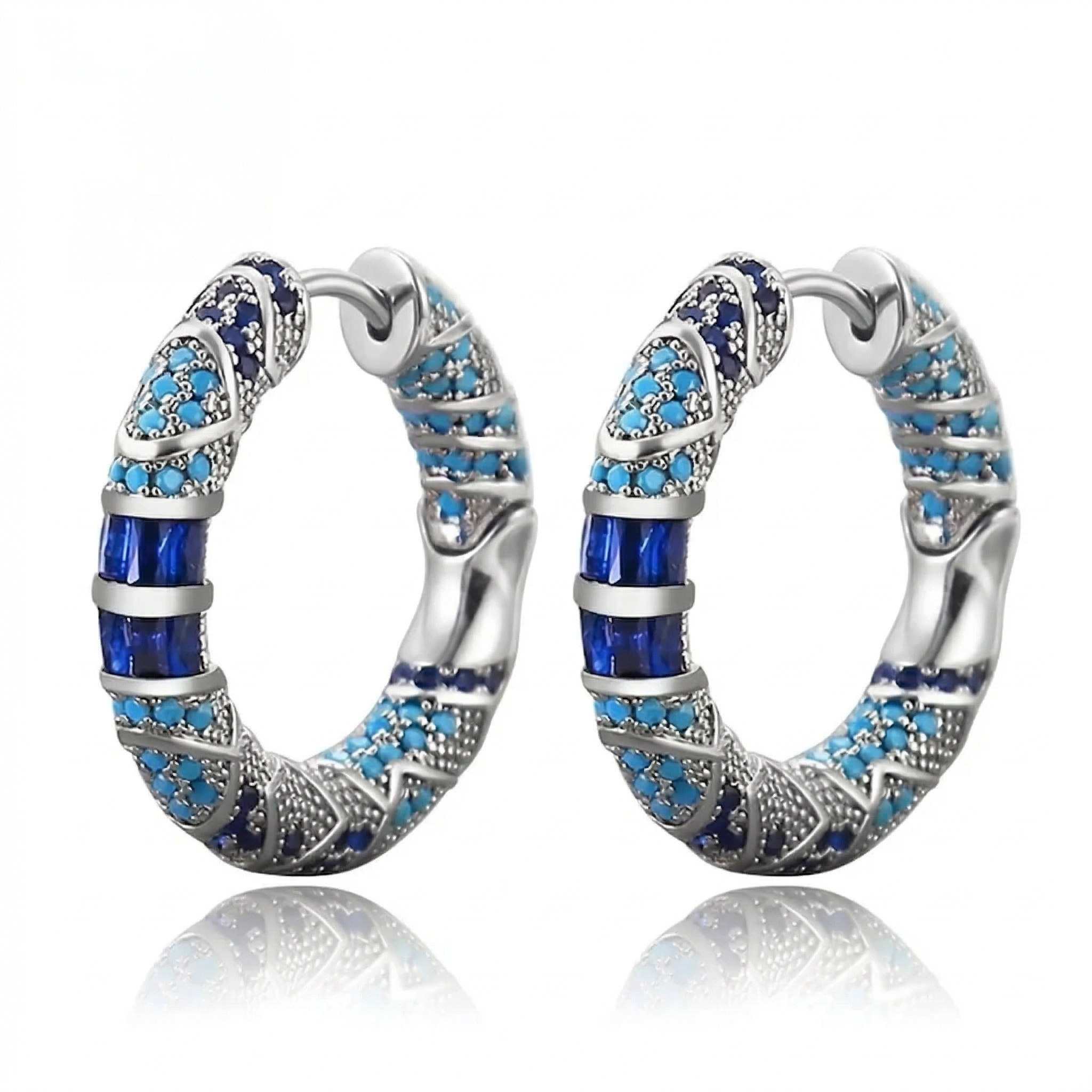 Aros Icy Spark Øreringe | Oro blanco