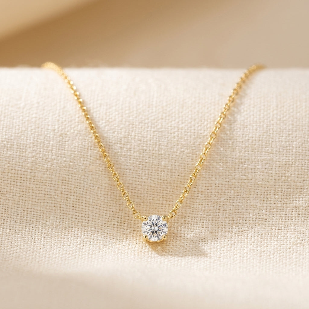 Collar Cléa Moissanite Sten | Oro
