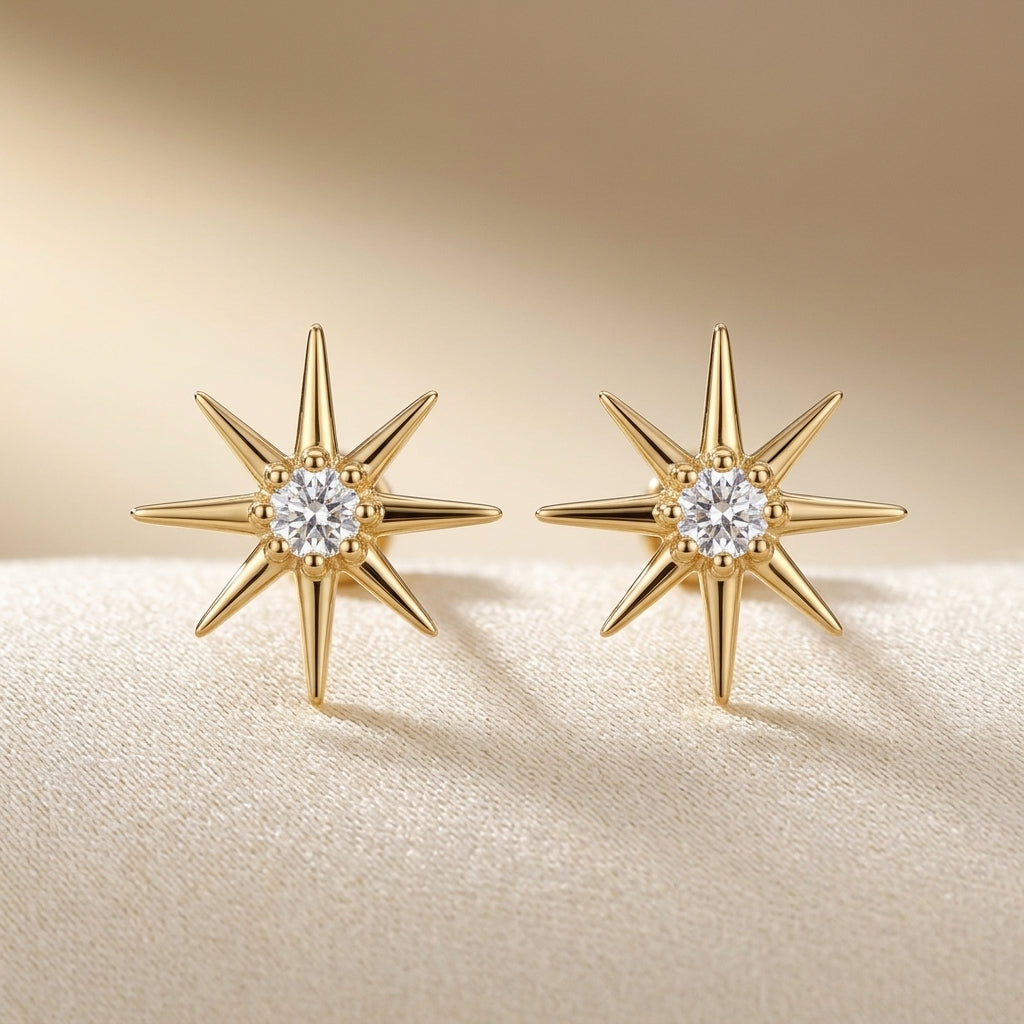 Pendientes de Girasol | Oro