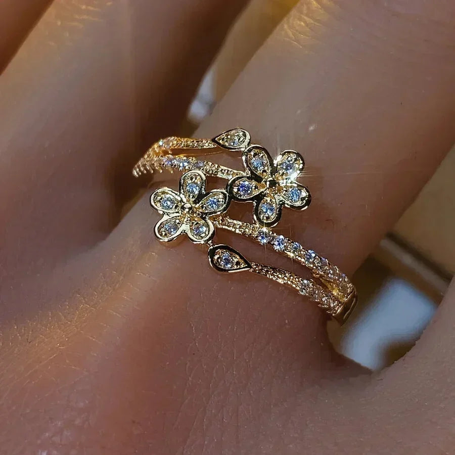 Anillo Elegante Lys Blomst Oro | Oro