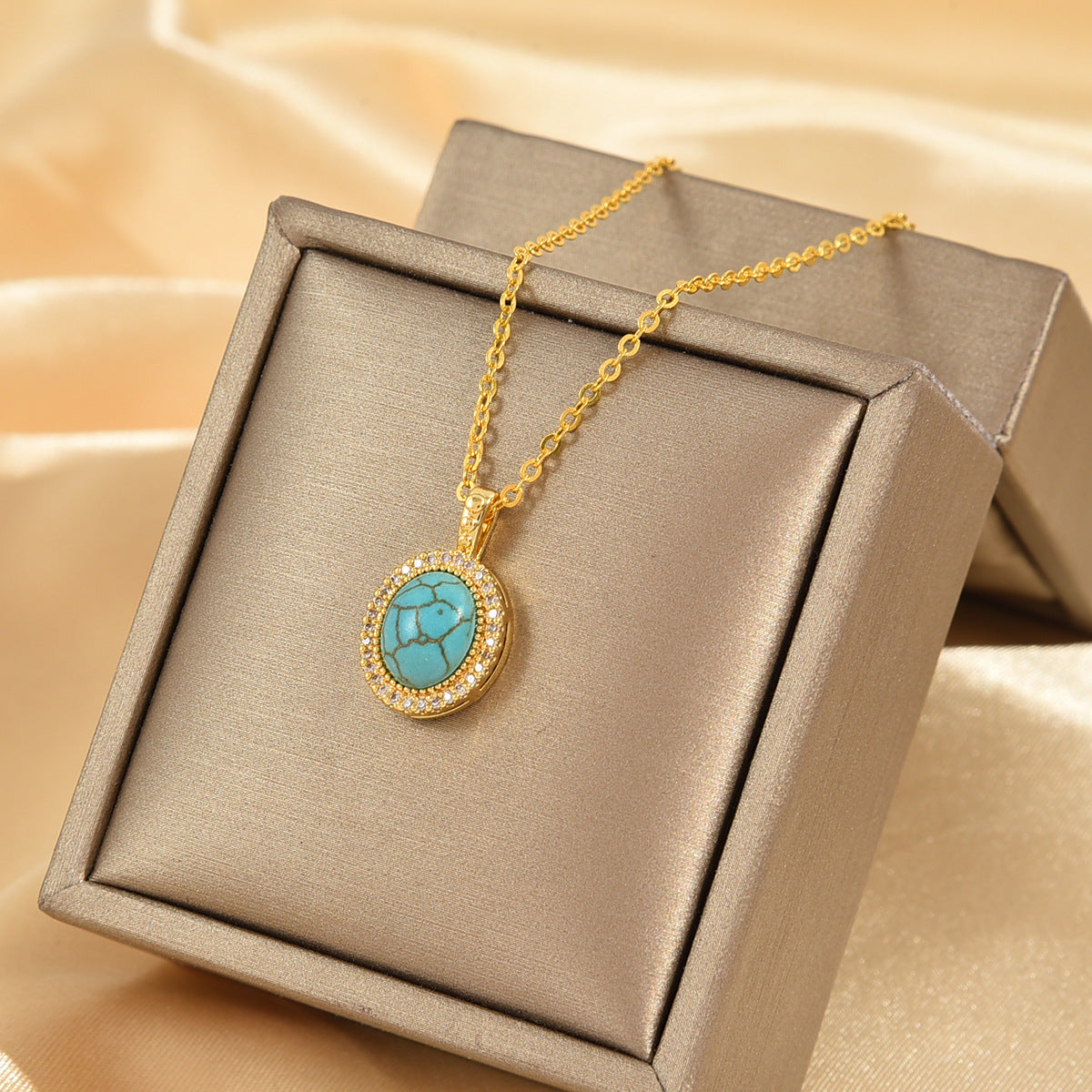 Collar Calysse Azure Bloom | Oro