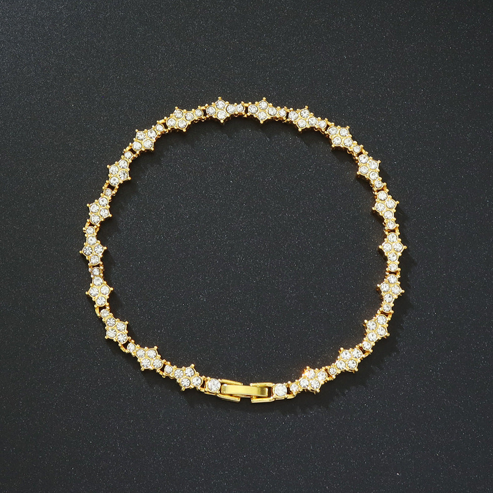 Pulsera de Tenis Clásica Cluster | Oro