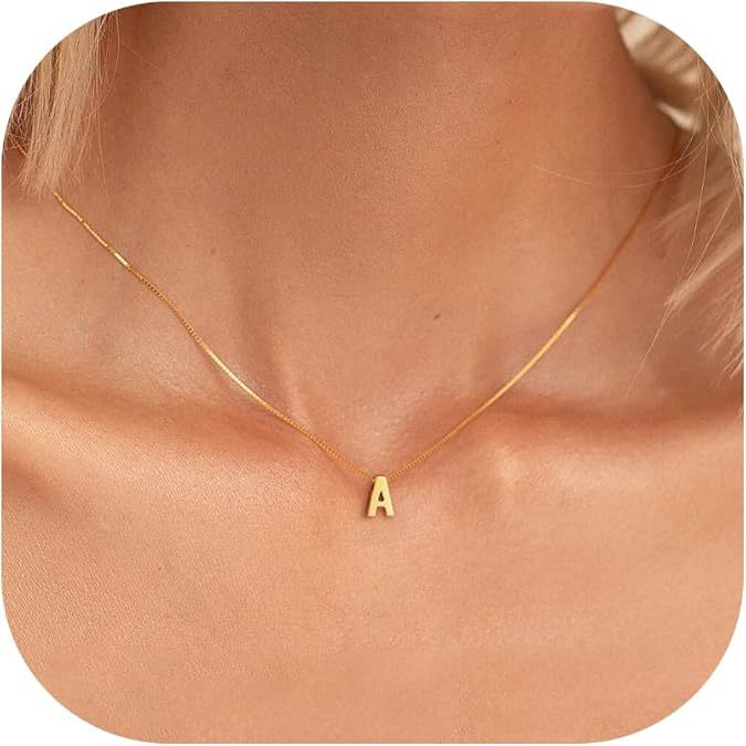 Collar inicial de carta de amor | Oro