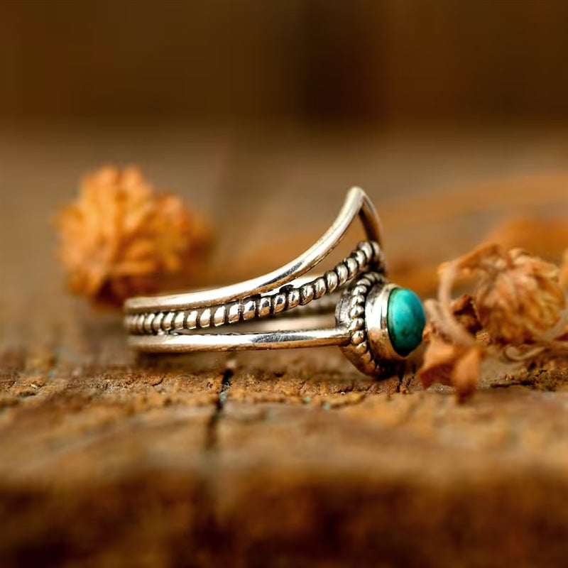 Anillo Velora Turquesa Perla | Oro