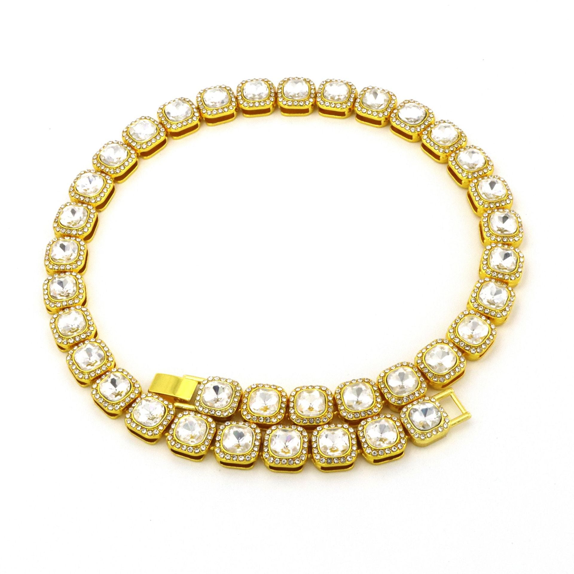 Collar de Tenis Victoria Square | Oro