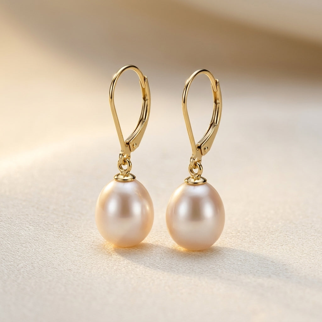 Pendientes Colgantes Perle | Oro