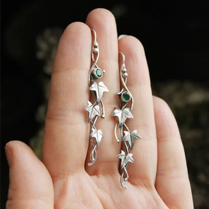 Pendientes de Elfo Antik Blad | Oro Blanco