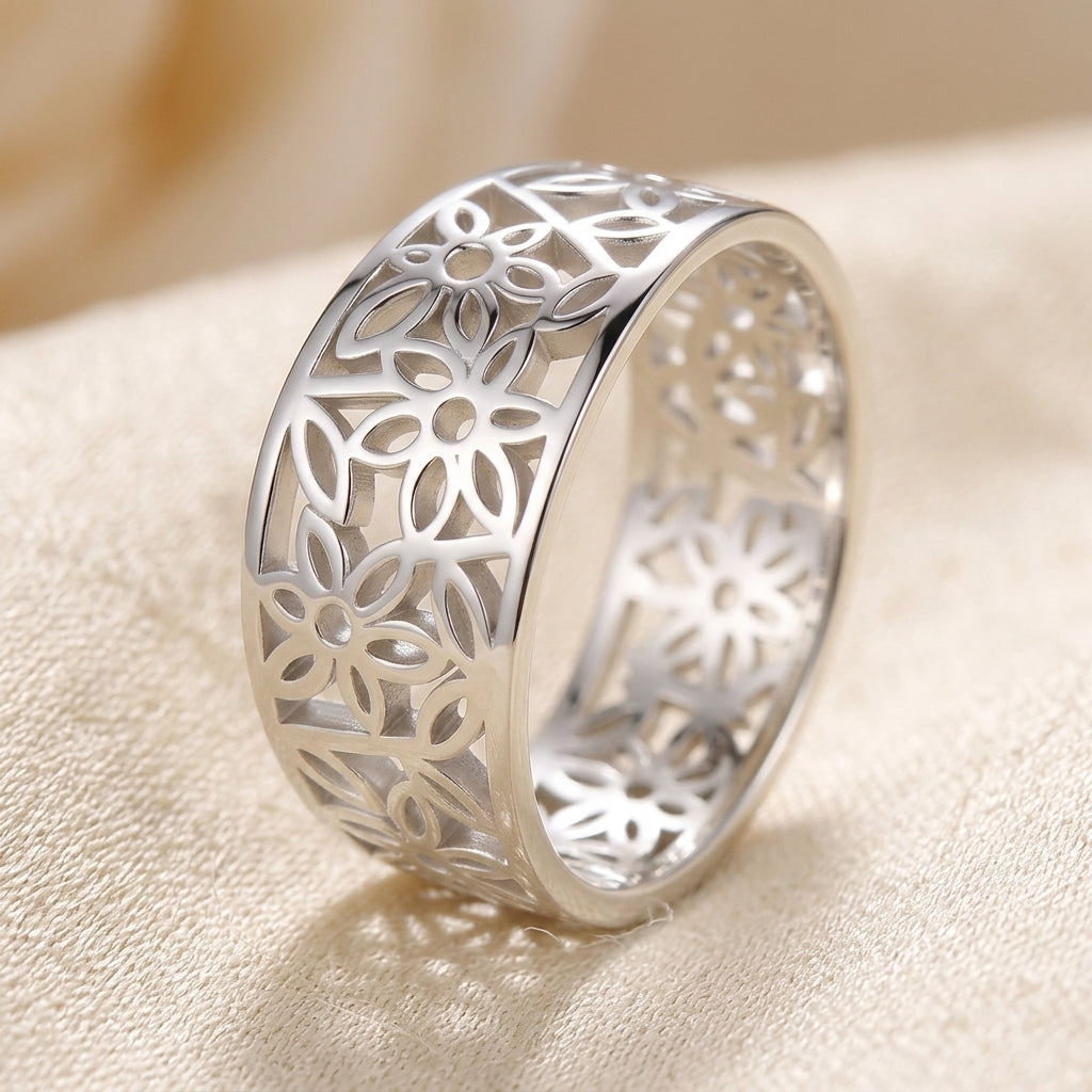 Anillo Sart Blomst Daria | Oro Blanco