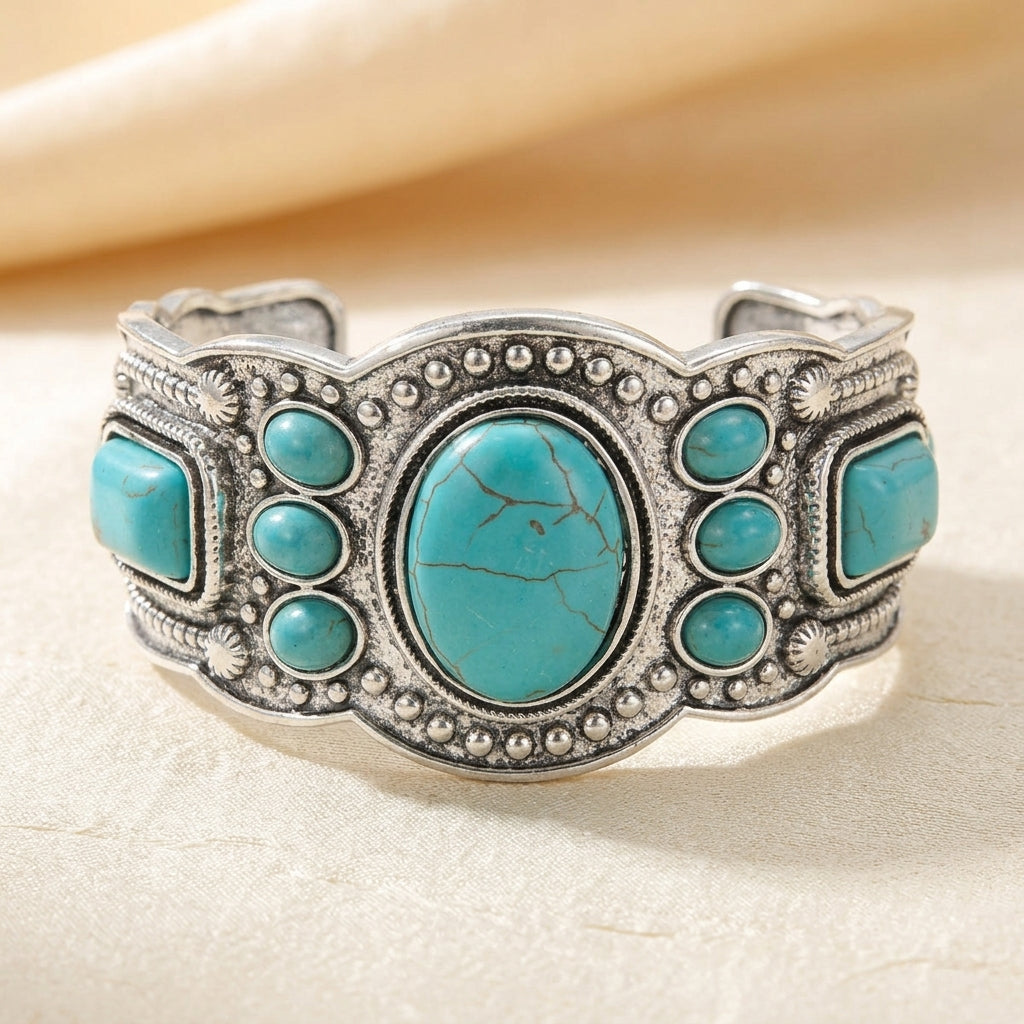 Valencrest Sky Cuff Pulsera | Oro Blanco