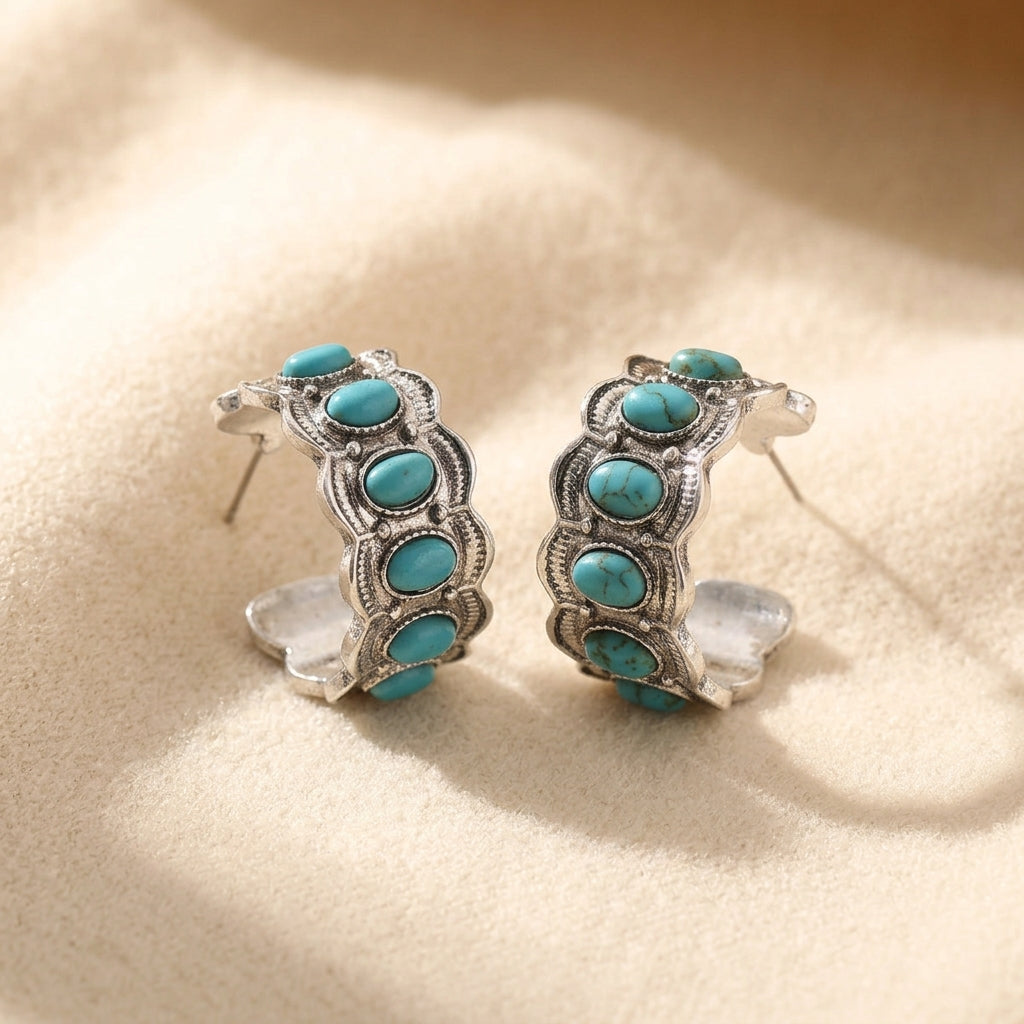 Aretes Azurella | Oro Blanco