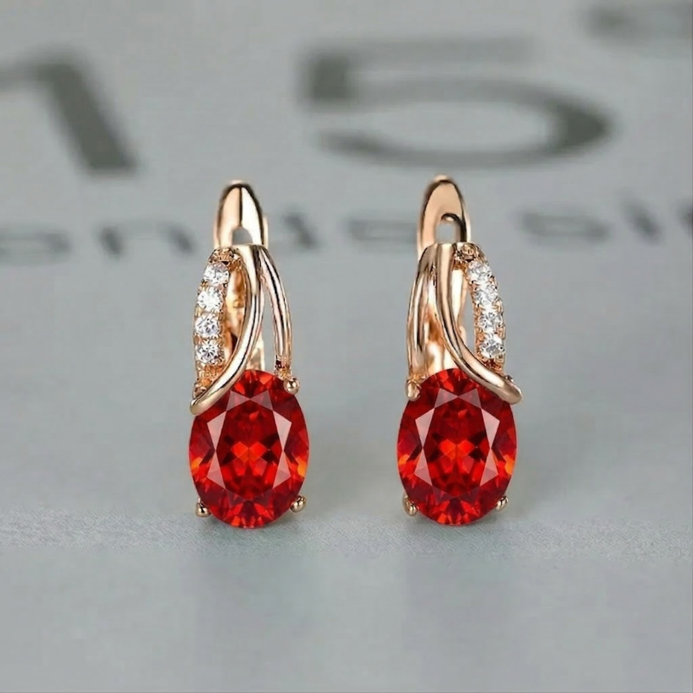 Veressa Ruberine Pendientes | Oro