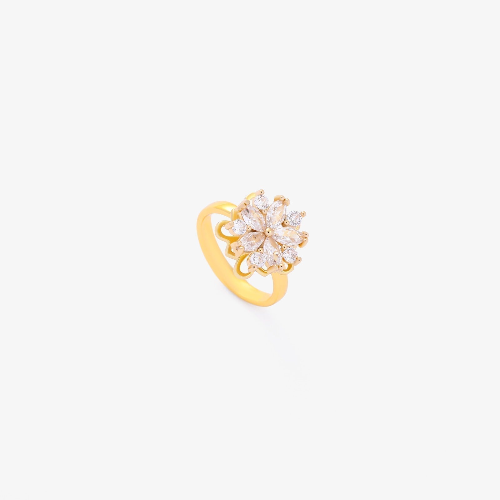 Anillo Giratorio Flora Accent | Guld