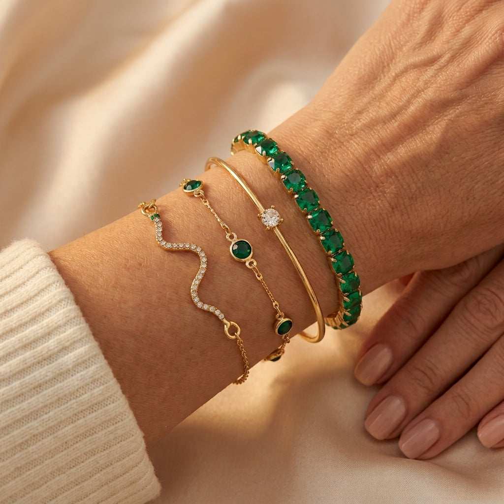 Conjunto de Pulseras Sorina Feldwyn | Oro