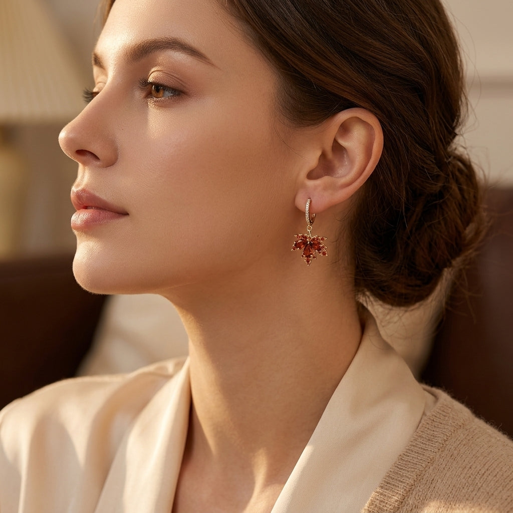 Pendientes de Zirconio Brillantes | Oro