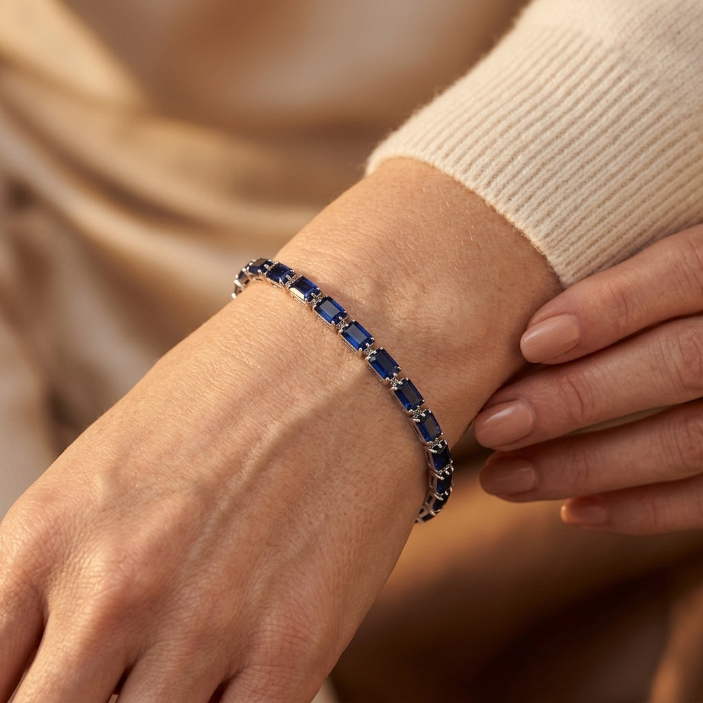 Mireda Thalindra Pulsera | Oro blanco