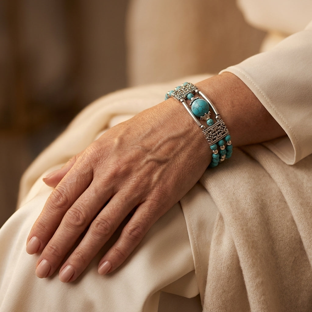 Pulsera Azura Mesa | Oro Blanco