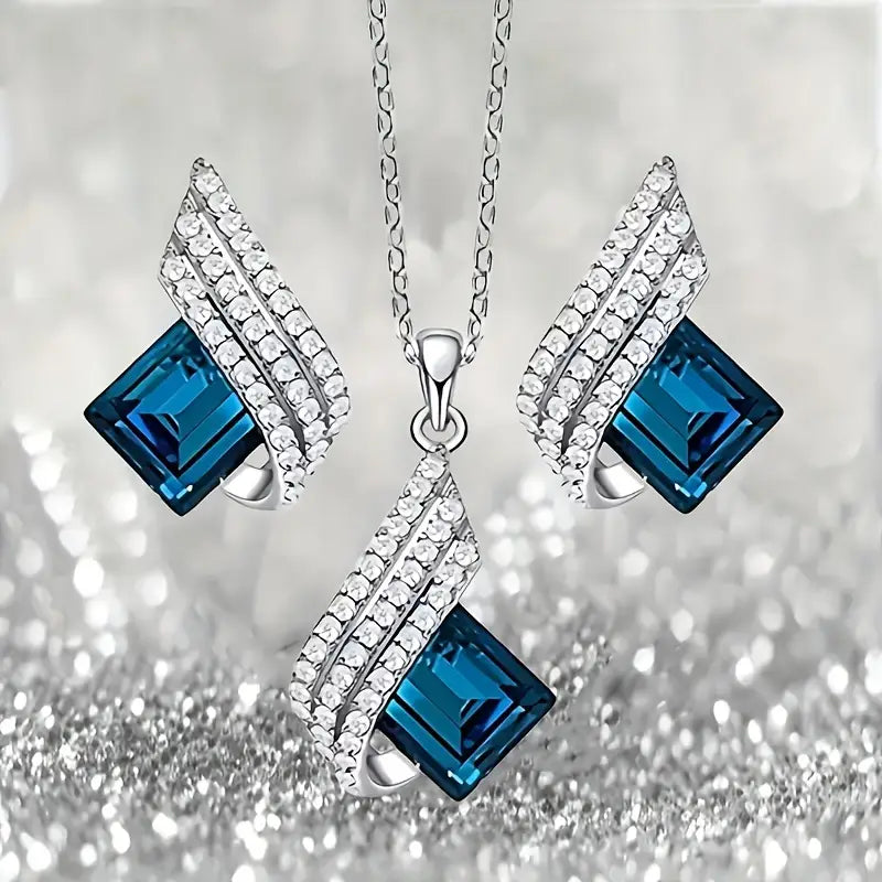 Conjunto de Joyas Brienne Solazure | Oro Blanco