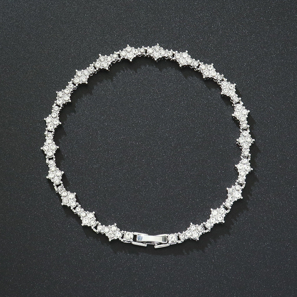 Pulsera de Tenis Clásica Cluster | Oro