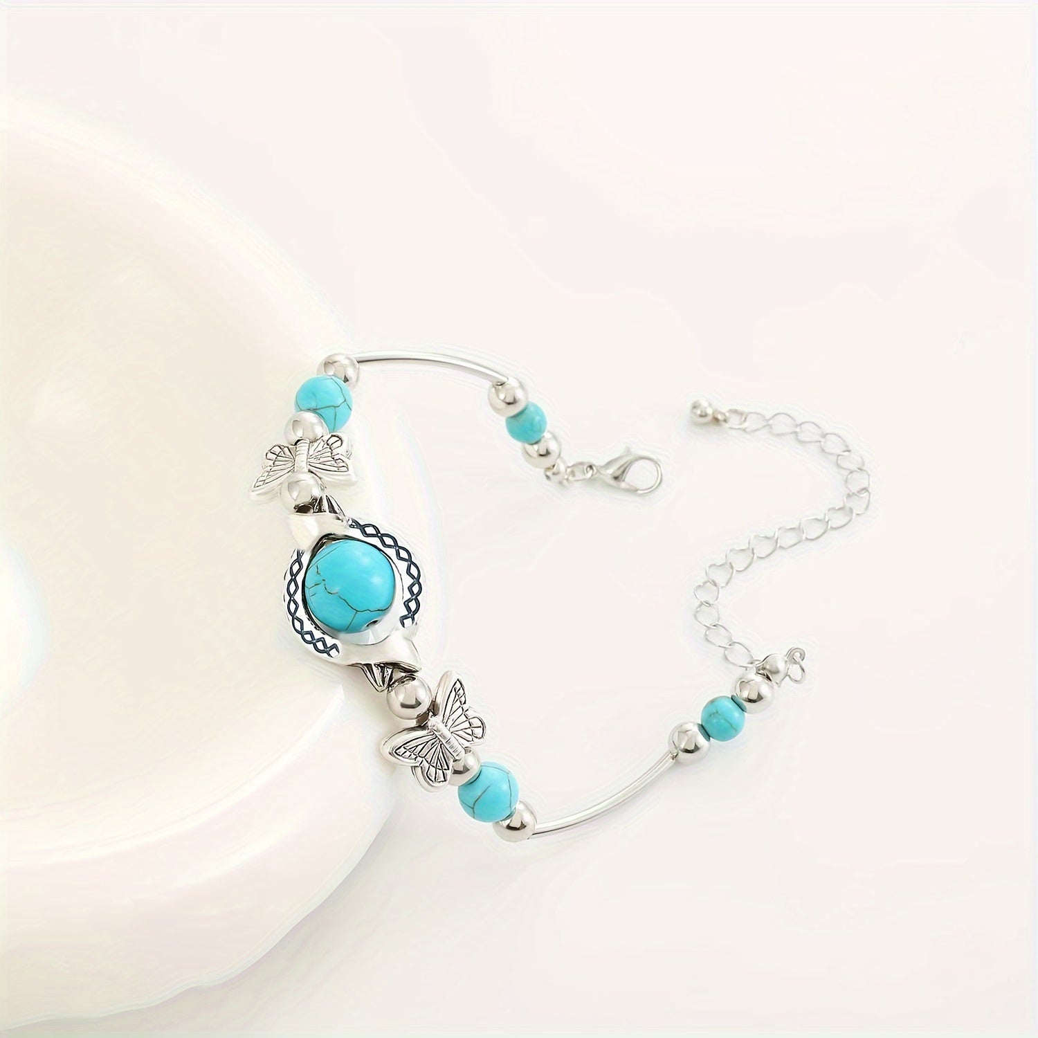 Pulsera Oasis Butterfly Drift | Oro blanco