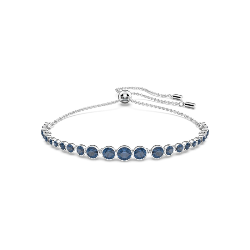 Pulsera de Tenis de Zafiro Redonda | Oro Blanco