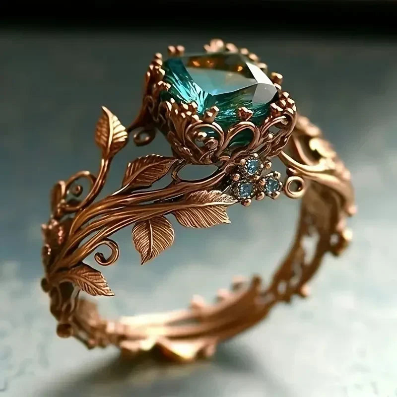 Anillo de Cristal Forestlight | Oro Rosado