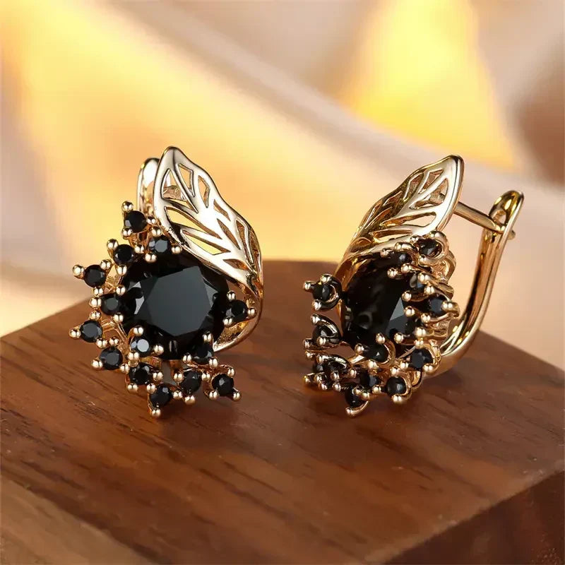 Pendientes de Zirconia Sorte Dorados | Oro
