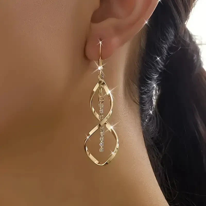 Pendientes Espiral Sunbeam - Oro