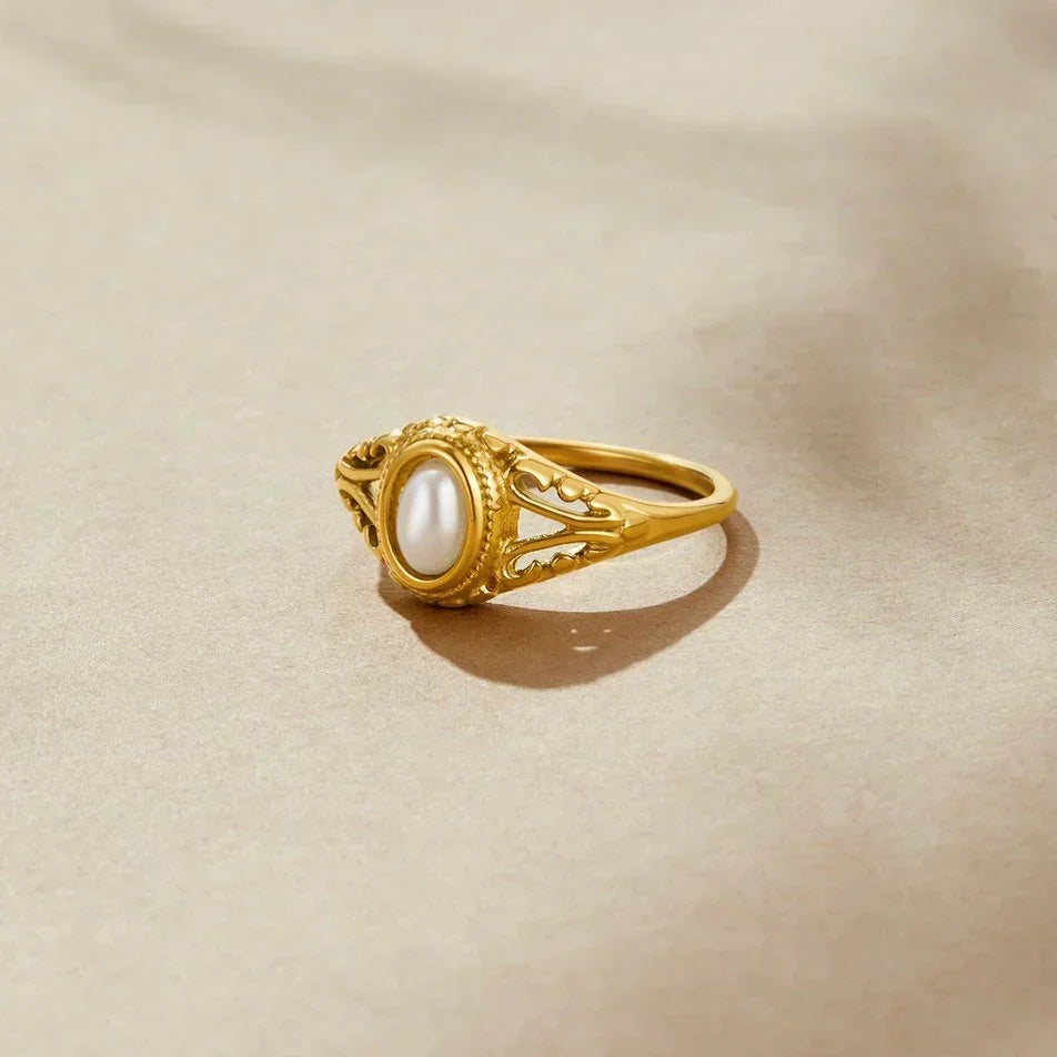 Anillo de Perla Atemporal Zavienne | Oro