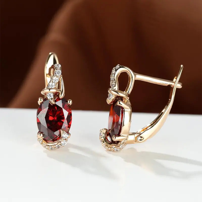 Pendientes Krimson Twilight Dråbeøreringe | Oro