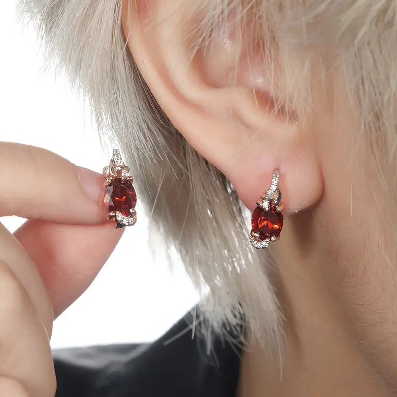 Pendientes Krimson Twilight Dråbeøreringe | Oro