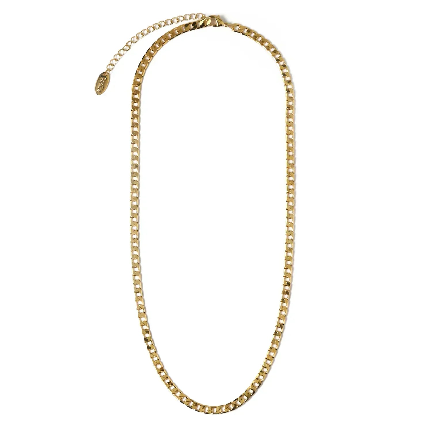 Collar de Cadena Flad Link | Oro
