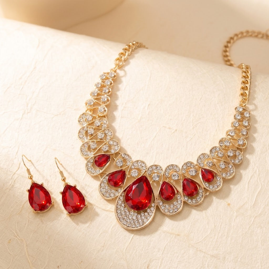 Conjunto de Joyas Maevina Crimselle | Oro