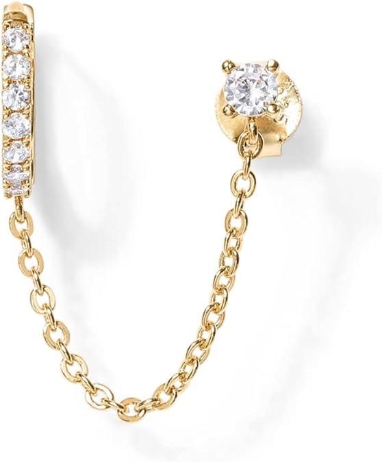 Pendientes de cadena Adella | Oro