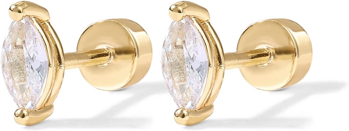Pendientes en Forma de Pera | Oro