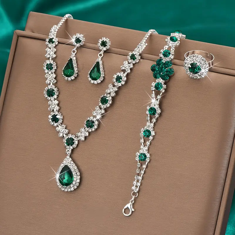 Adriana Lysandre Conjunto de Joyas | Oro Blanco