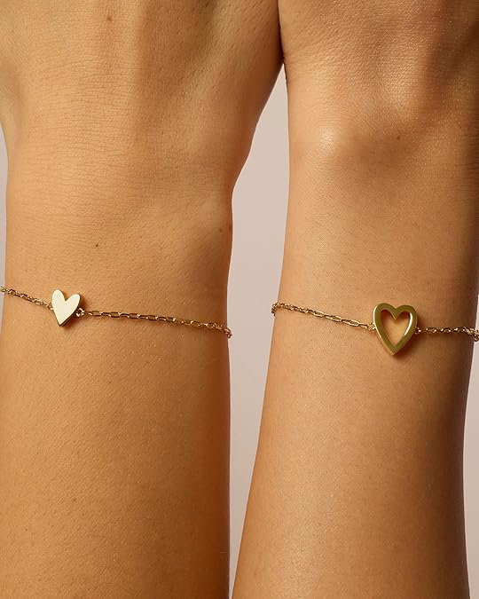 Pulsera de Corazón Brillante | Oro