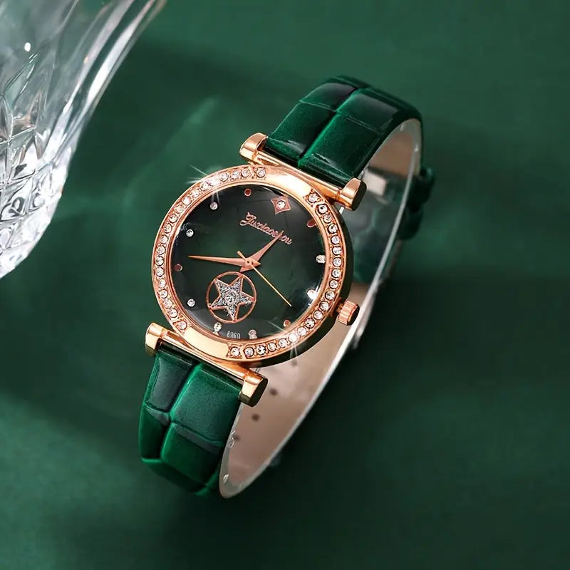 Conjunto de Joyas Verdantra Timecourt | Oro