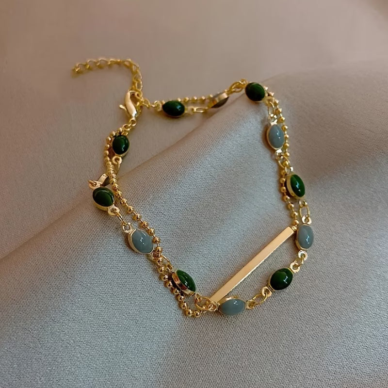 Pulsera Duo Olivia Moss | Oro