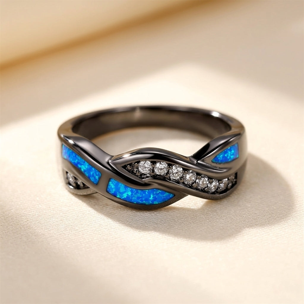 Anillo Thessia Lunebray | Oro blanco