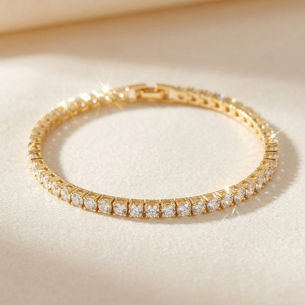 Pulsera de tenis | Oro blanco