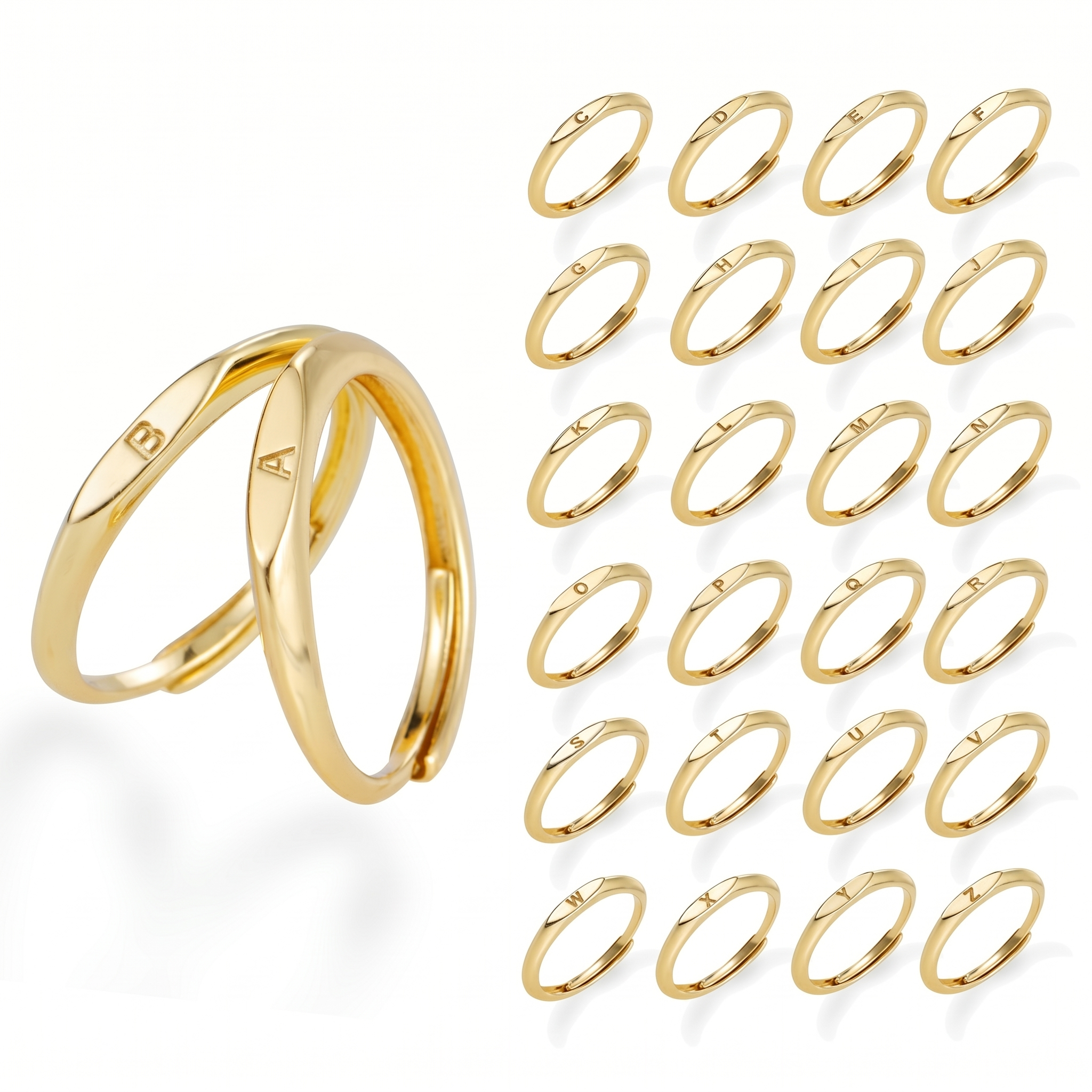 Anillo Elara Letra | Oro