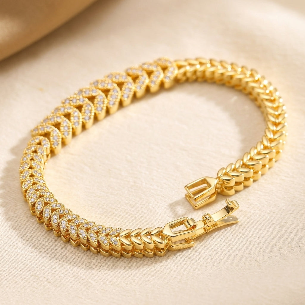 Pulsera de Tenis Everleaf | Oro