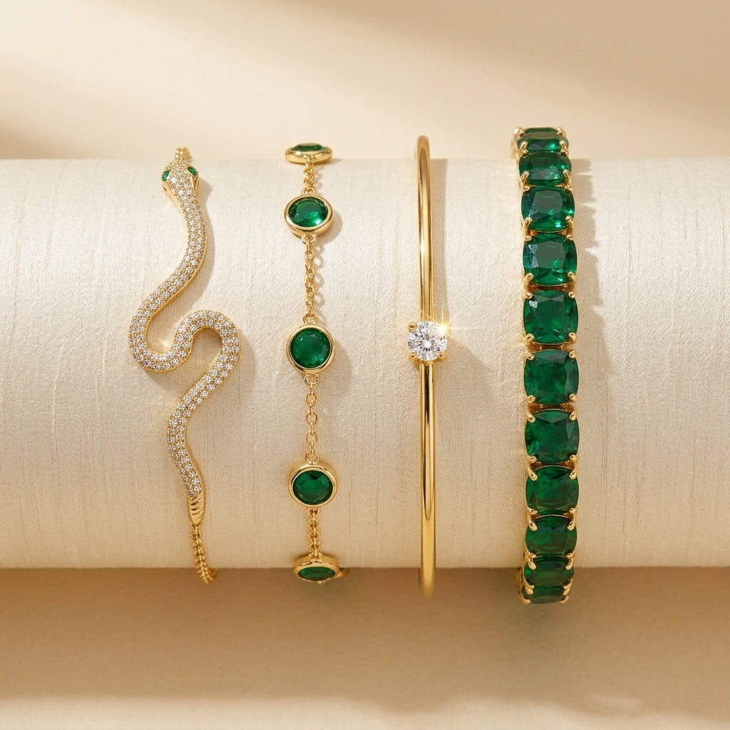 Conjunto de Pulseras Sorina Feldwyn | Oro